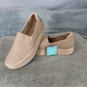 Skechers Women's Beige Slip-On  Espadrille Style